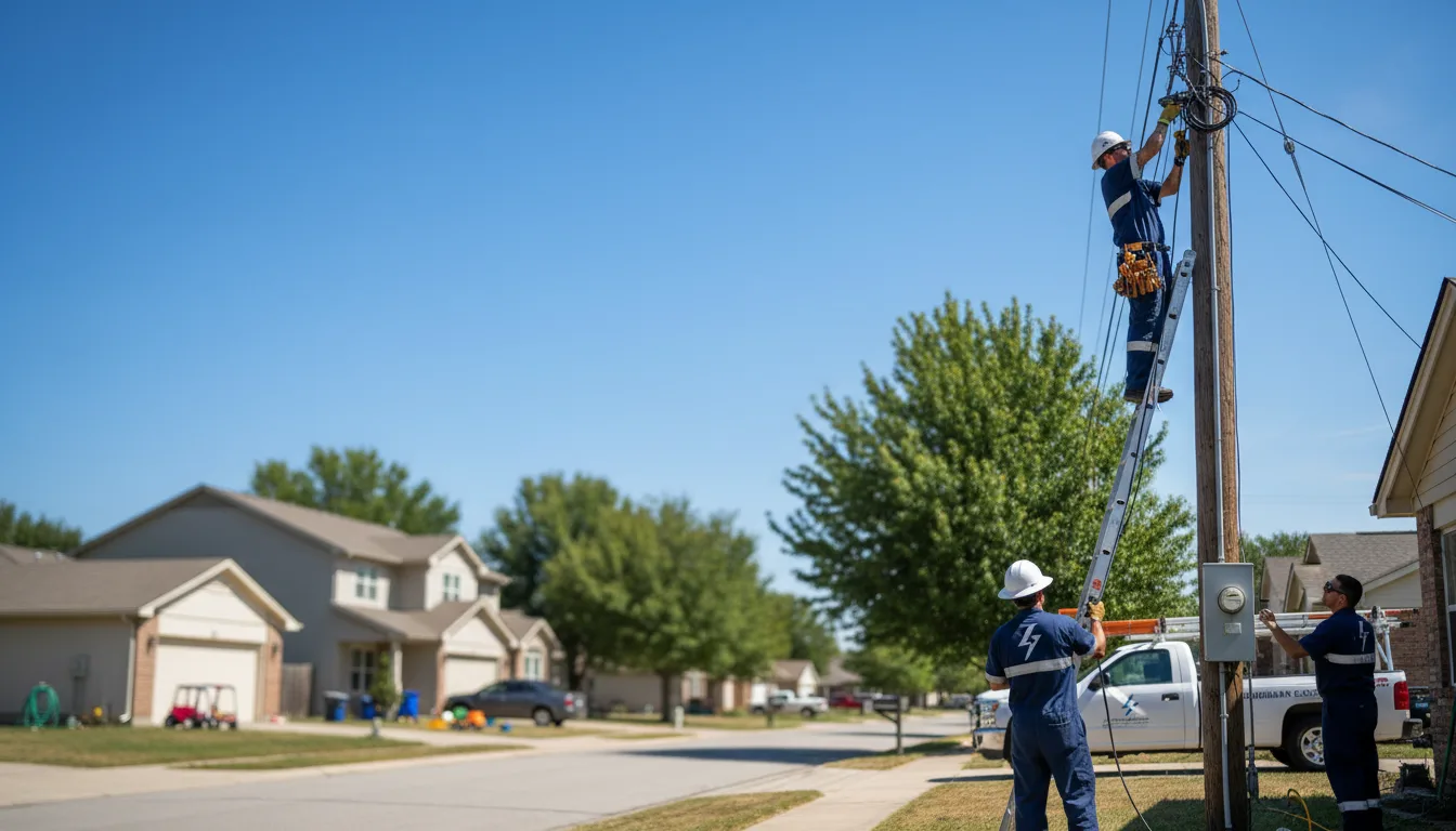Residential electrician providing installation services in Ardara, PA